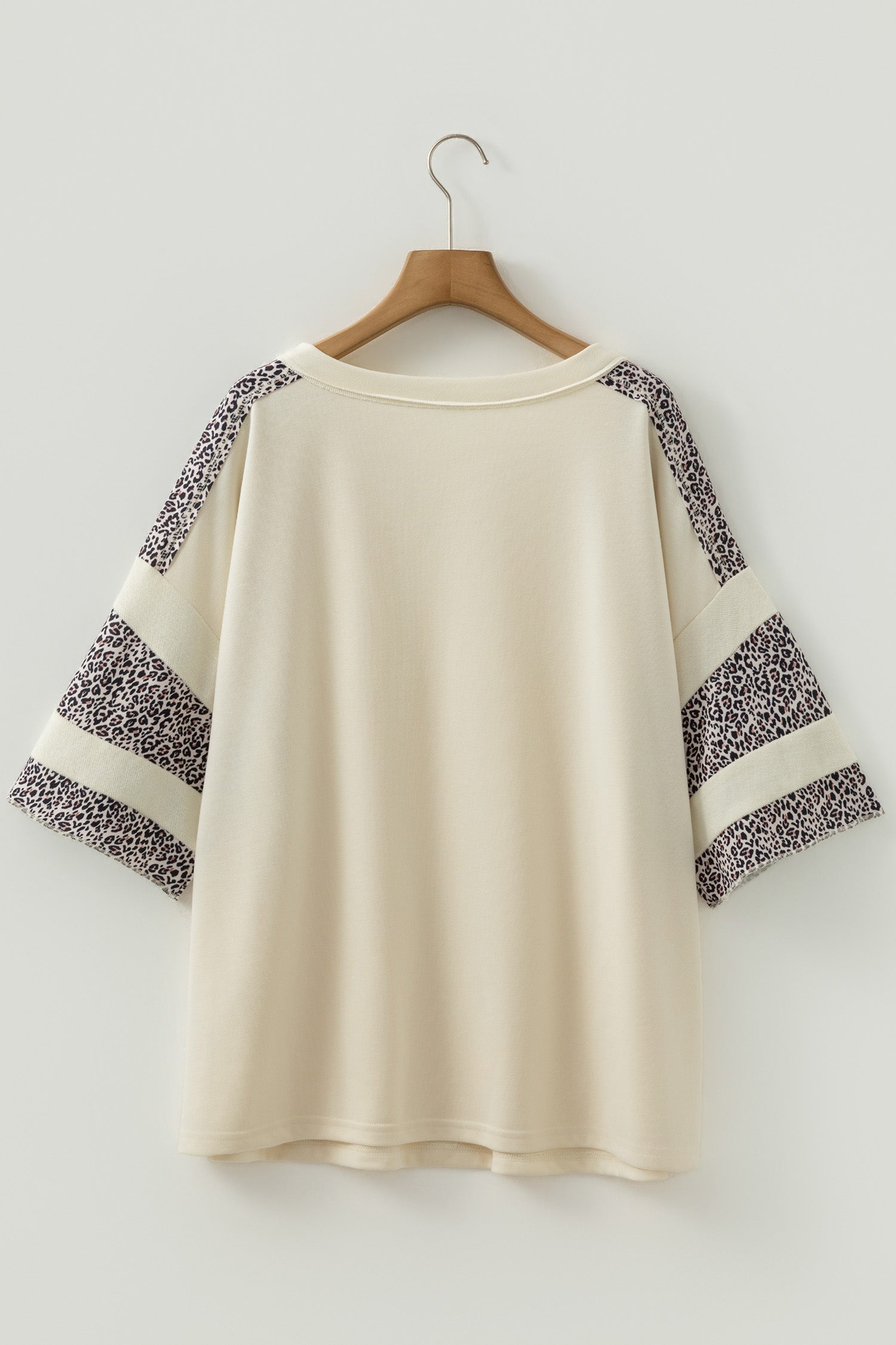 Mariana Patchwork Half Sleeve V-Neck Knit Top
