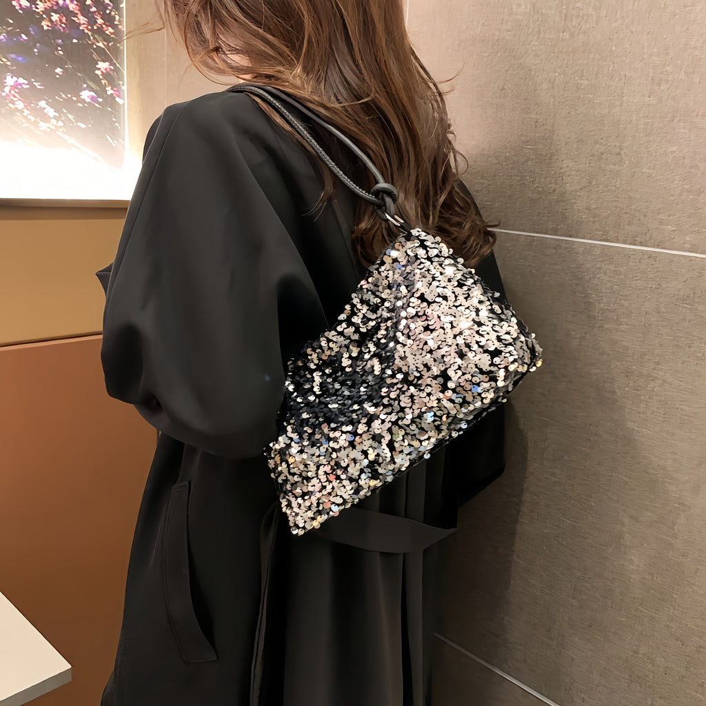 Sequin Shoulder Bag Stylish Spacious  EyeCatching