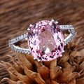 New European  American Fashion Engagement Ring,  Tourmaline Inlaid Jewelry