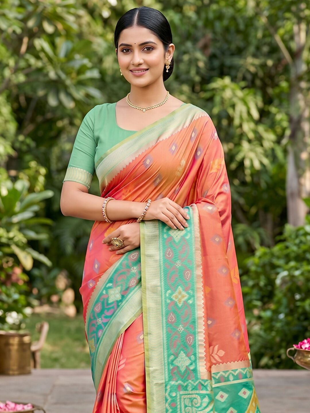 Mustard Soft Silk Saree with Matching Blouse Piece