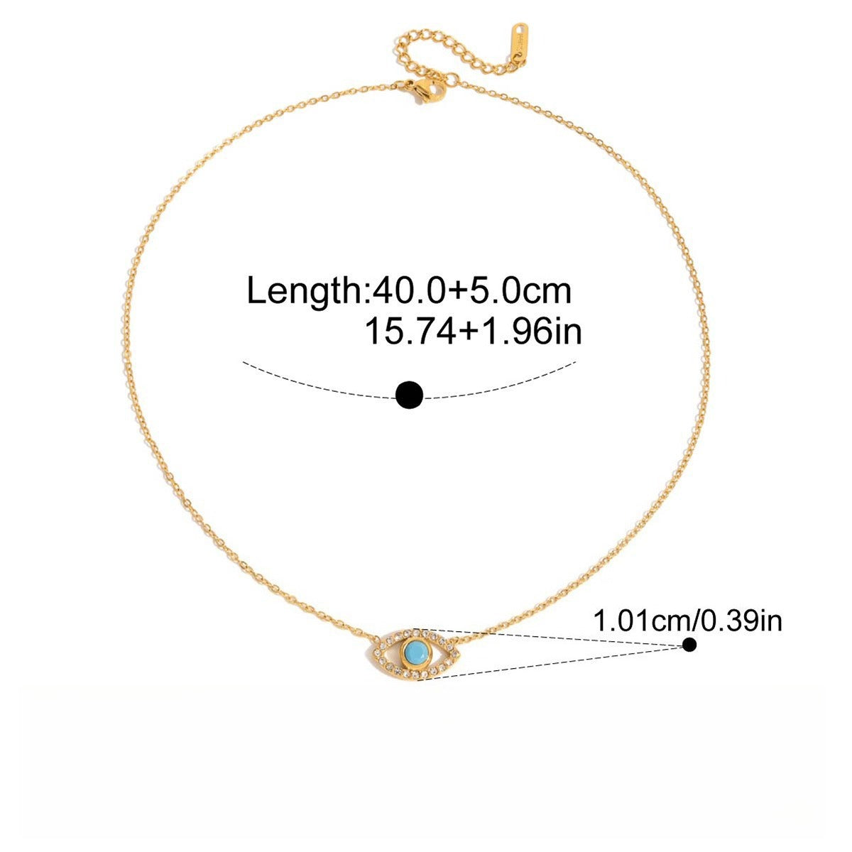 18k Gold Ladybug Necklace and Earrings Set with Zircon Details