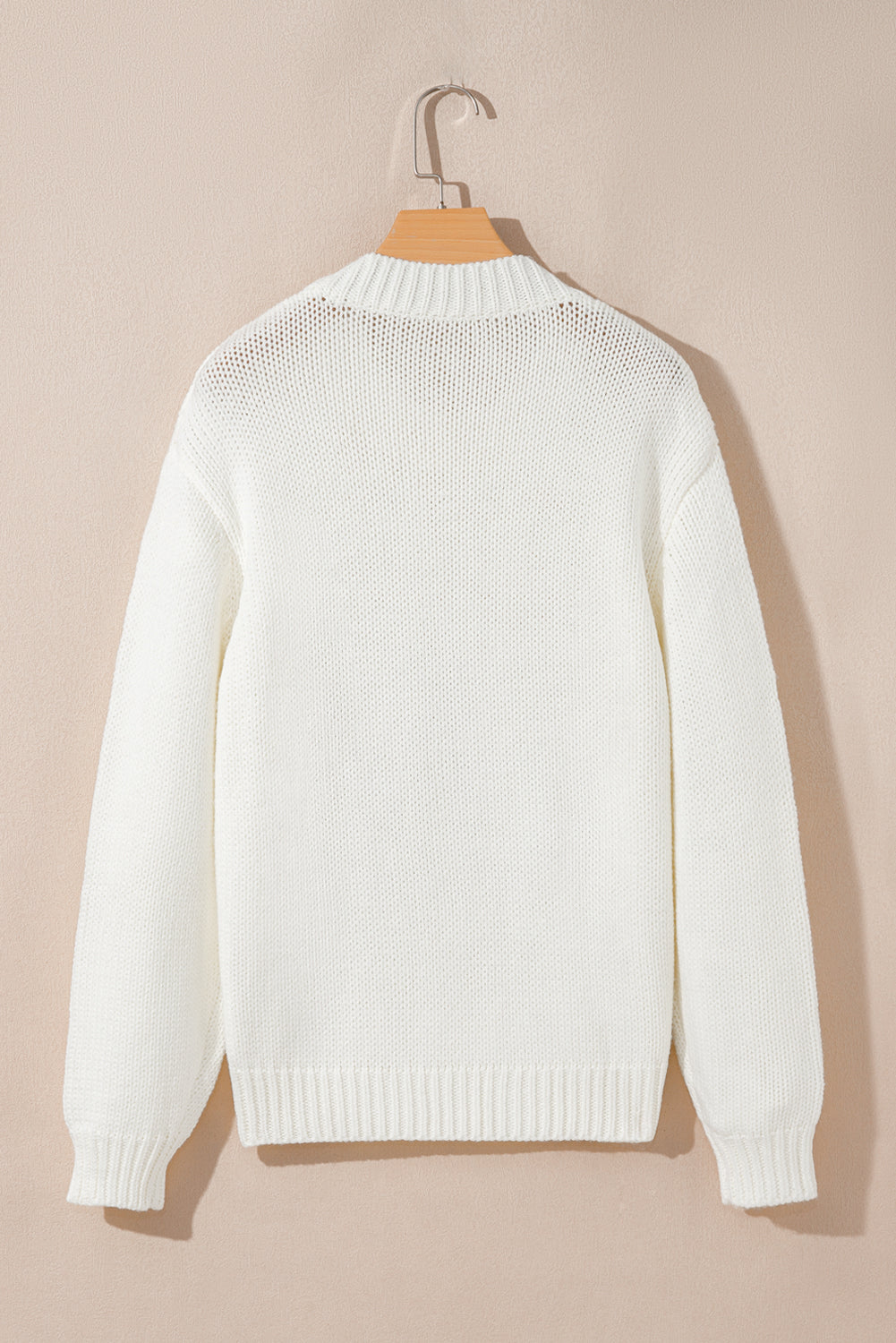 Women's Embroidered Bow Boots Knit Sweater, Relaxed Crew Neck Top