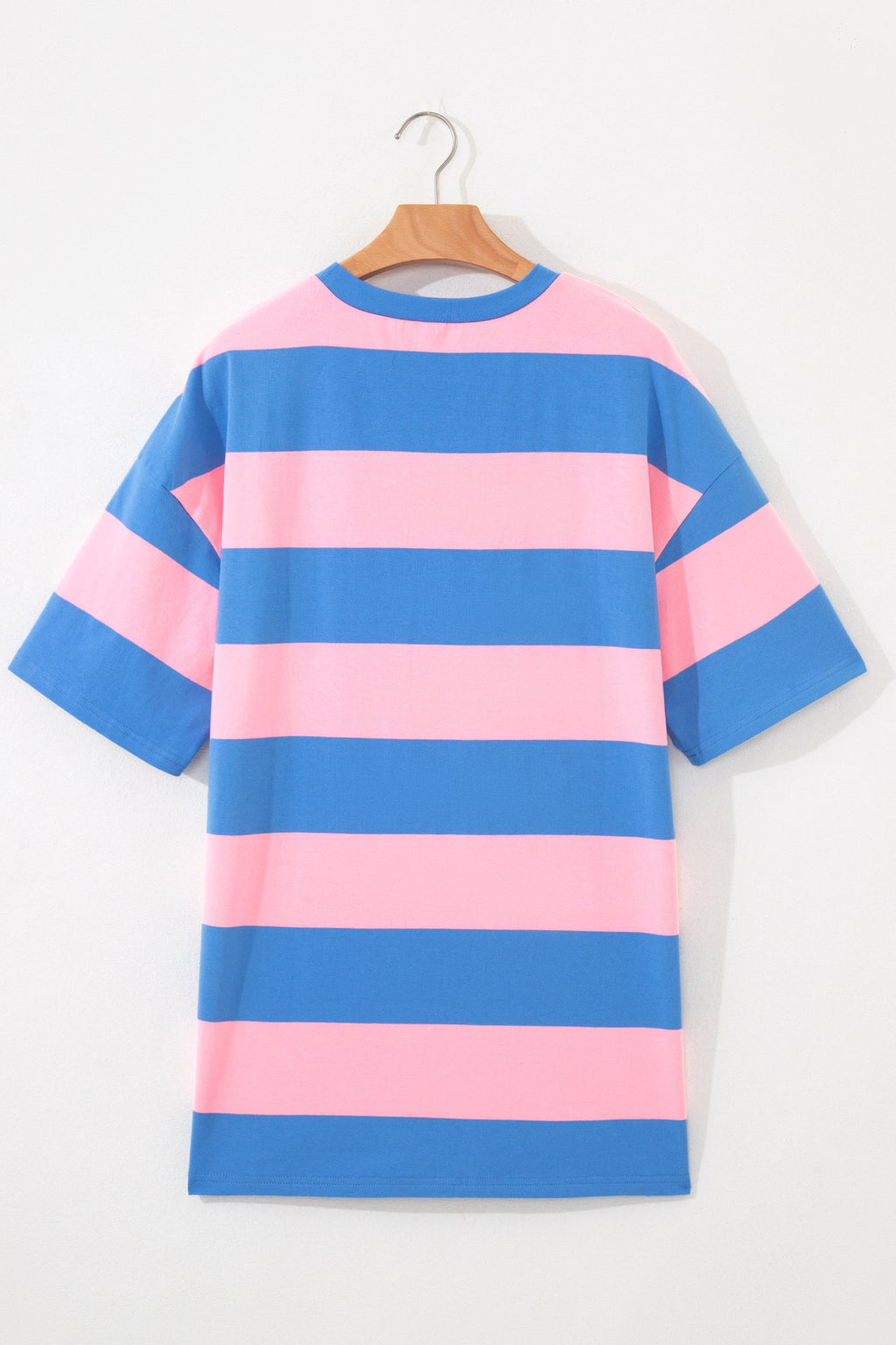 Stripe Colorblock Oversize Tunic Tee for Women