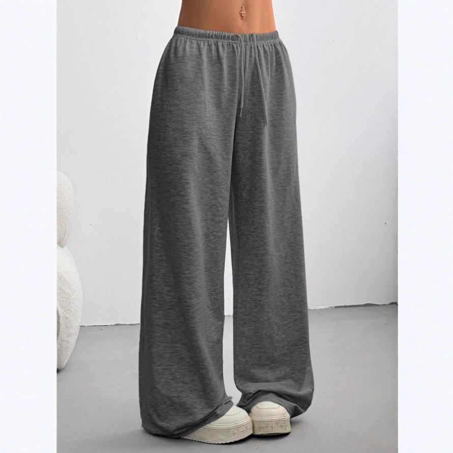 Straight-Leg Drawstring Sweatpants with Elastic Waist - Image 4