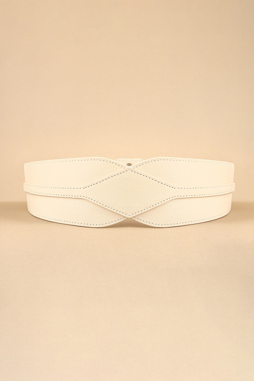 Wide Elastic PU Belt Adjustable Fashion Waist Accessory