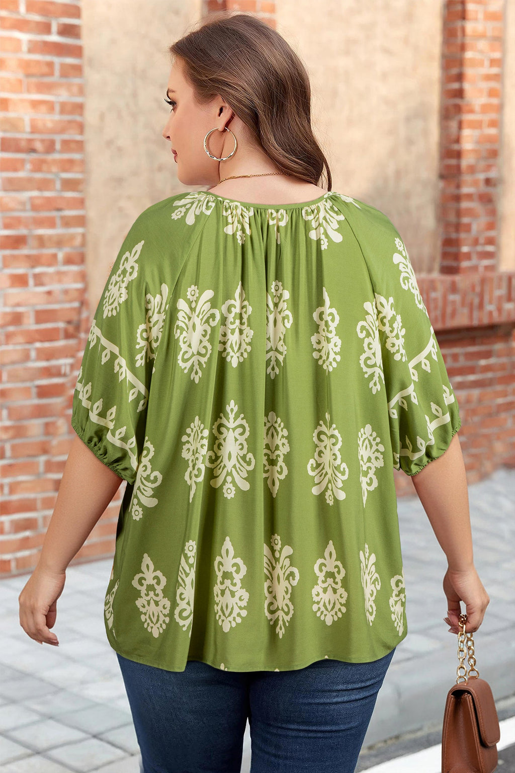Yellow Boho Floral V-Neck Short Sleeve Top | Viscose