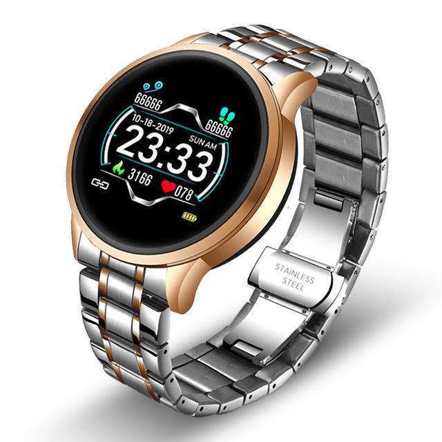 Women’s Ceramic-Style Smart Sport Watch with Health Monitors