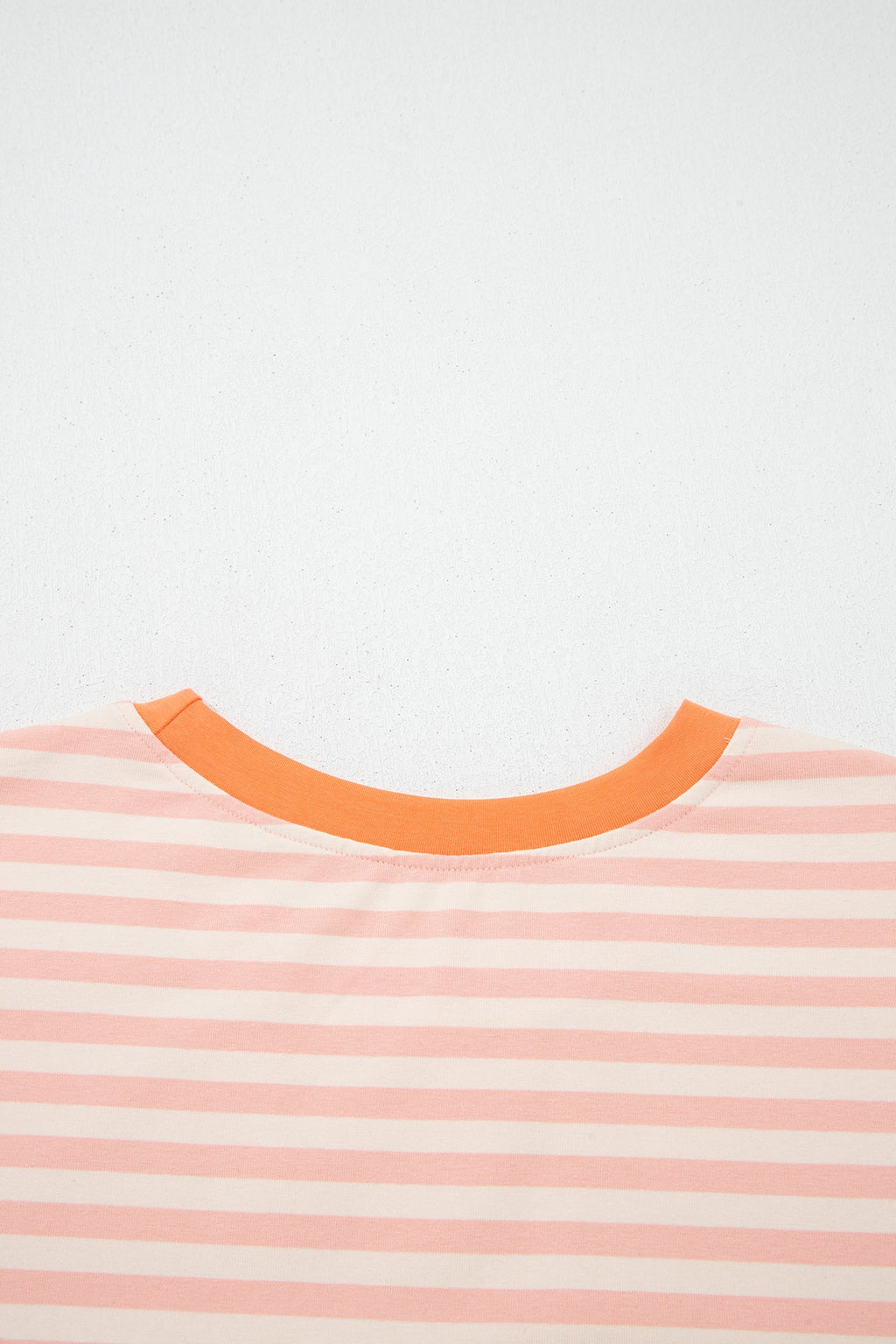 Adelina Stripe Contrast Loose Tee and Matching Shorts Summer Set