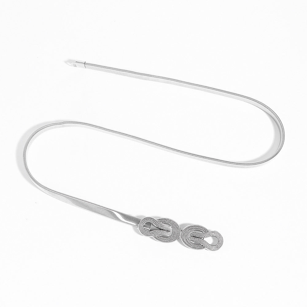 Elegant Metal Waist Chain Belt for Dresses and Sweaters