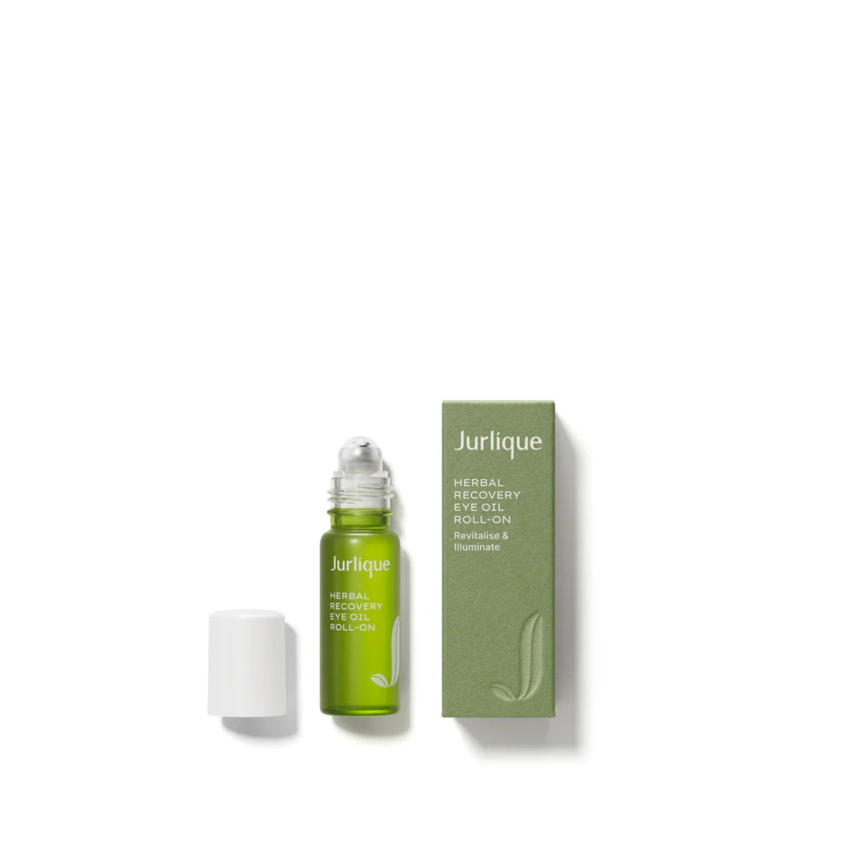 Jurlique Herbal Recovery Eye Oil Roll-on in green and white packaging