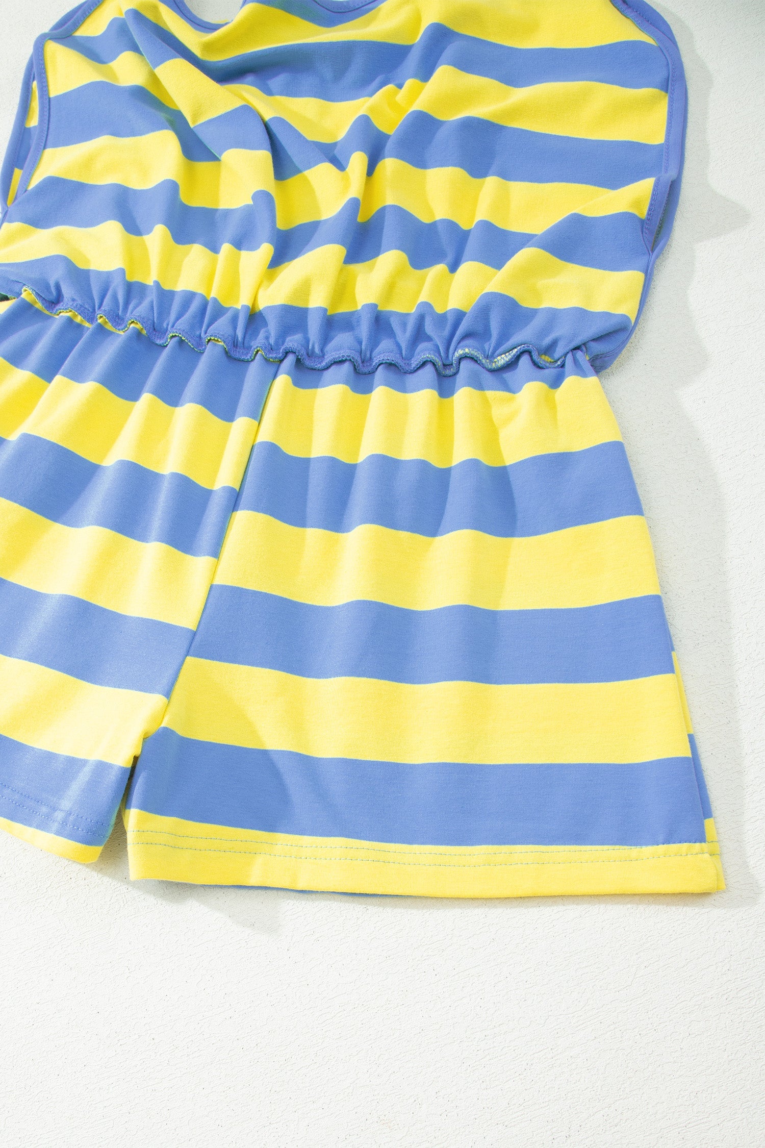 Yellow Stripe Dolman Tee and Drawstring Skort Athletic 2Pc Set