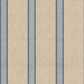 Lincoln Striped Wallpaper in Beige and Blue Coastal Style