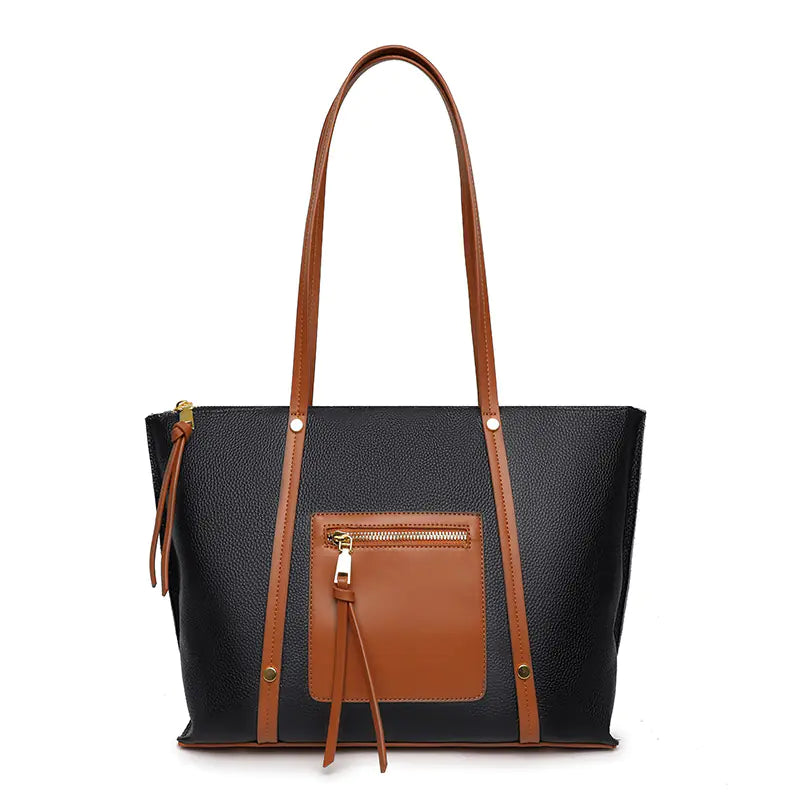Large Capacity Leather Tote Bag for Women Fashion