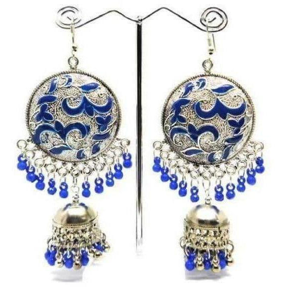 Minimalist silver tone fashion earrings for women