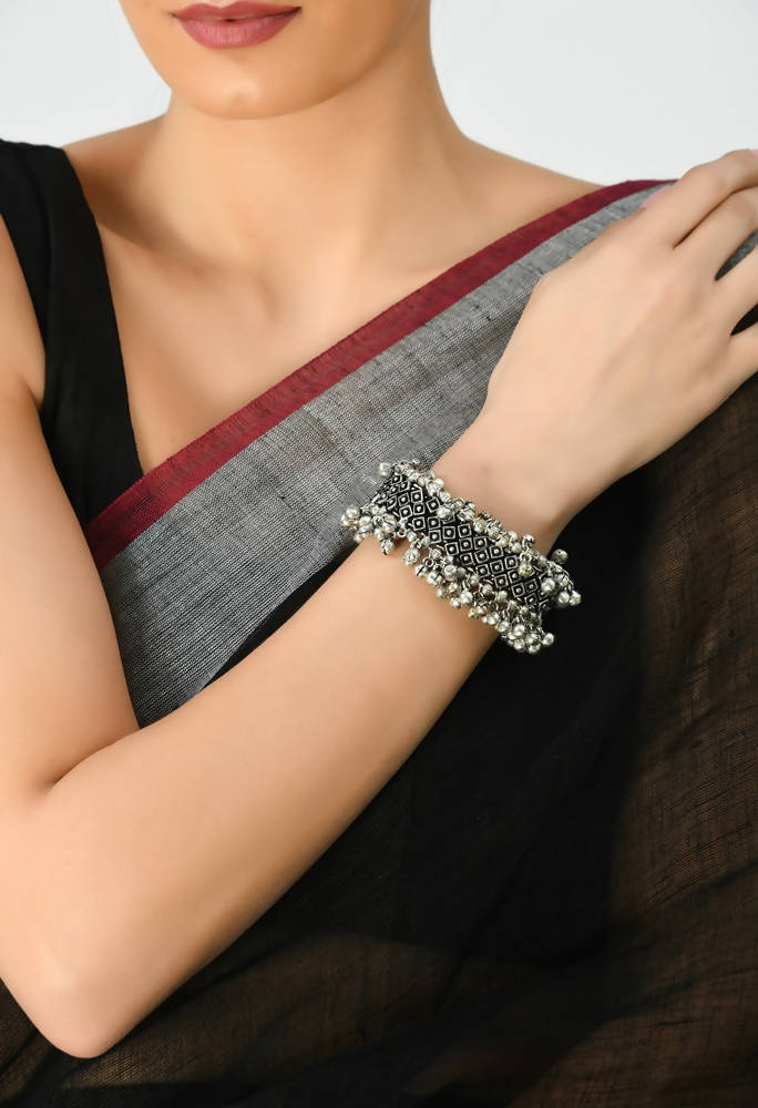 Handcrafted Oxidised Ghungroo Jingle Bracelet