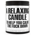 A 12 ounce hand-poured vanilla soy candle in a sleek, minimalist black metal tin with lid.