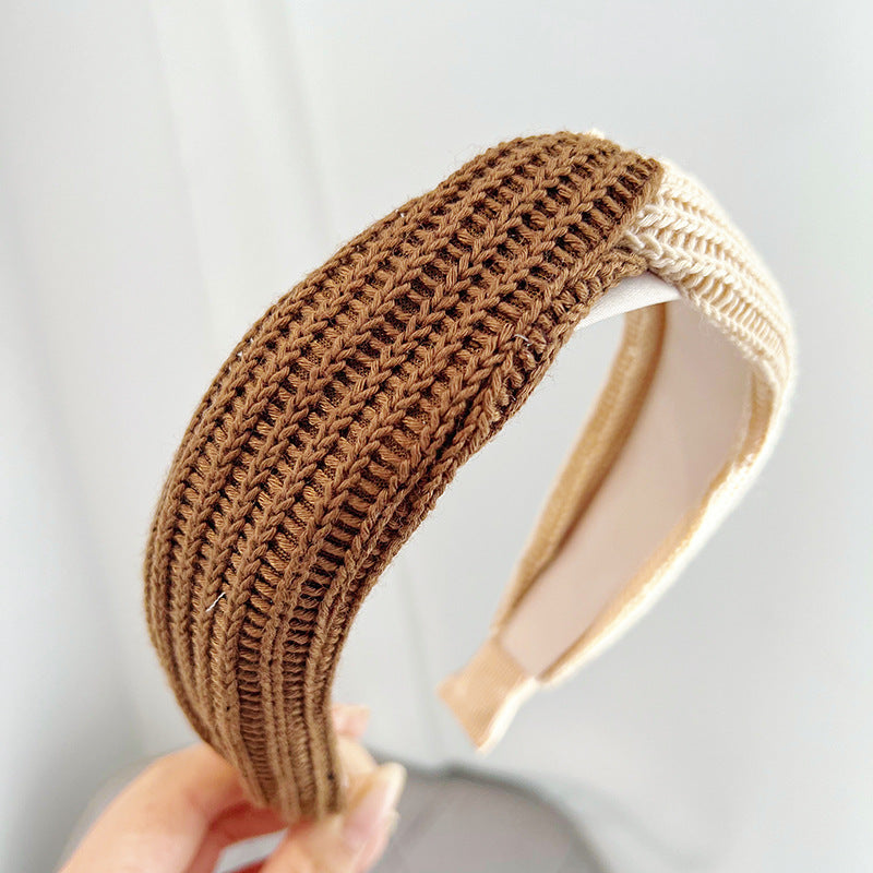 Wool Knit Wide Headband - Stylish Twisted Hair Accessory for Women - Image 6