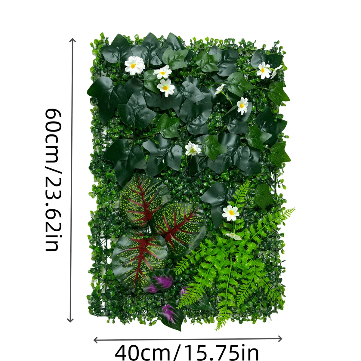1pc Artificial Plant Wall Panels Boxwood Hedge Wall Panels Privacy Screen Fence Backdrop for Outdoor Garden Backyard Decor
