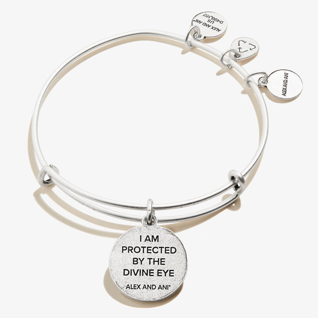 Evil Eye and Sodalite Charm Bangle for Protection and Peace