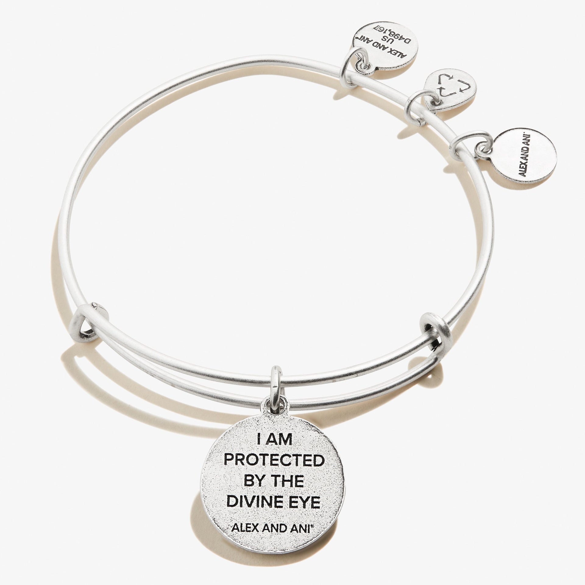 Evil Eye and Sodalite Charm Bangle for Protection and Peace