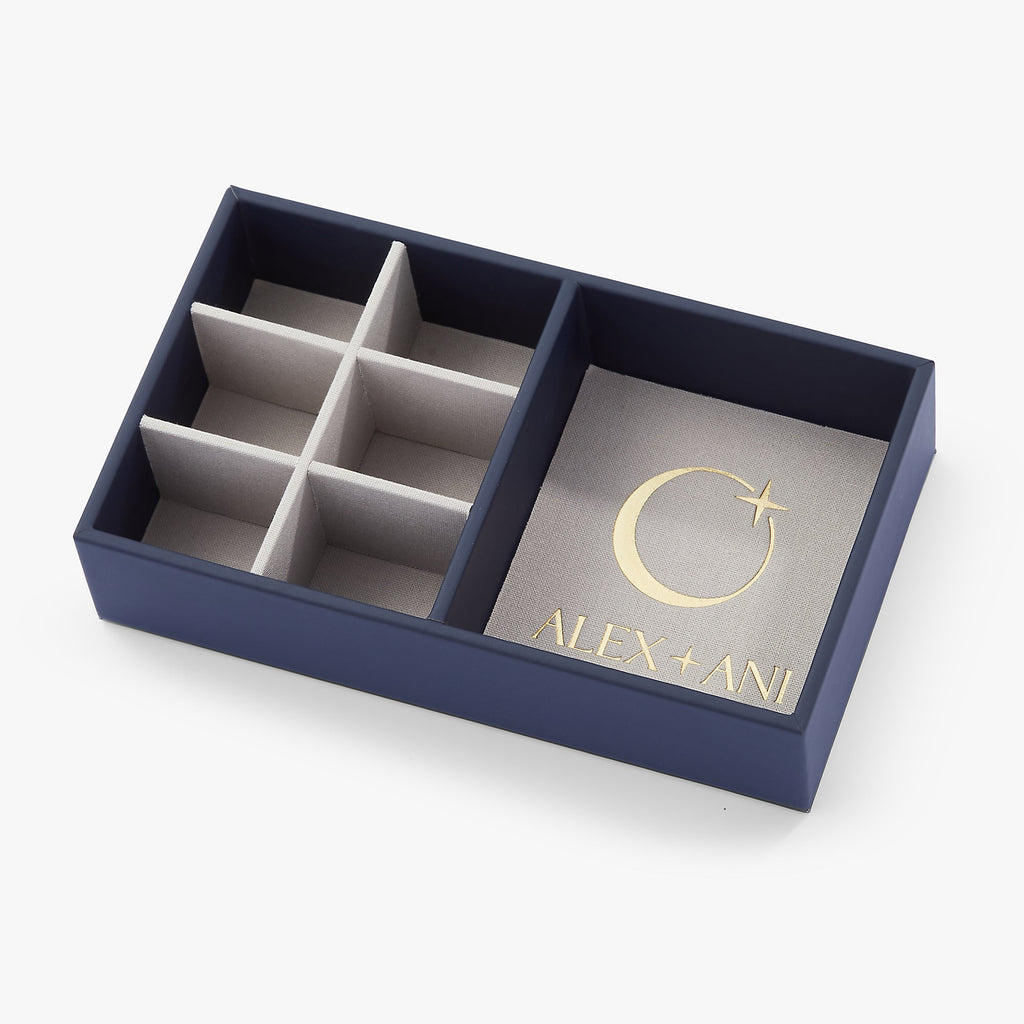 Luxury Jewelry Storage Tray with Removable Cover & Compartments