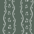 Annabelle Floral Coastal Wallpaper - Blue, Cream & White