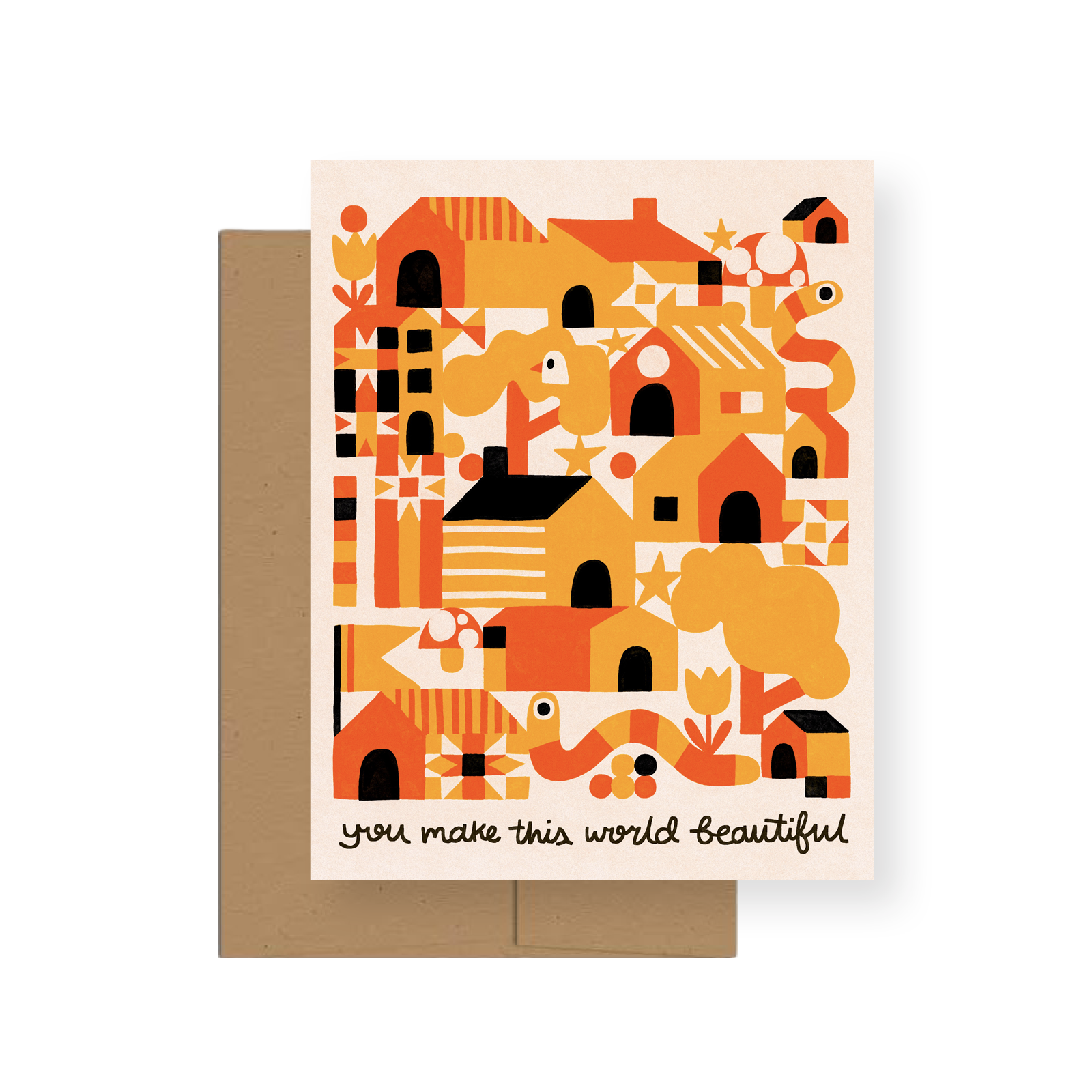This World — A2 Greeting Card