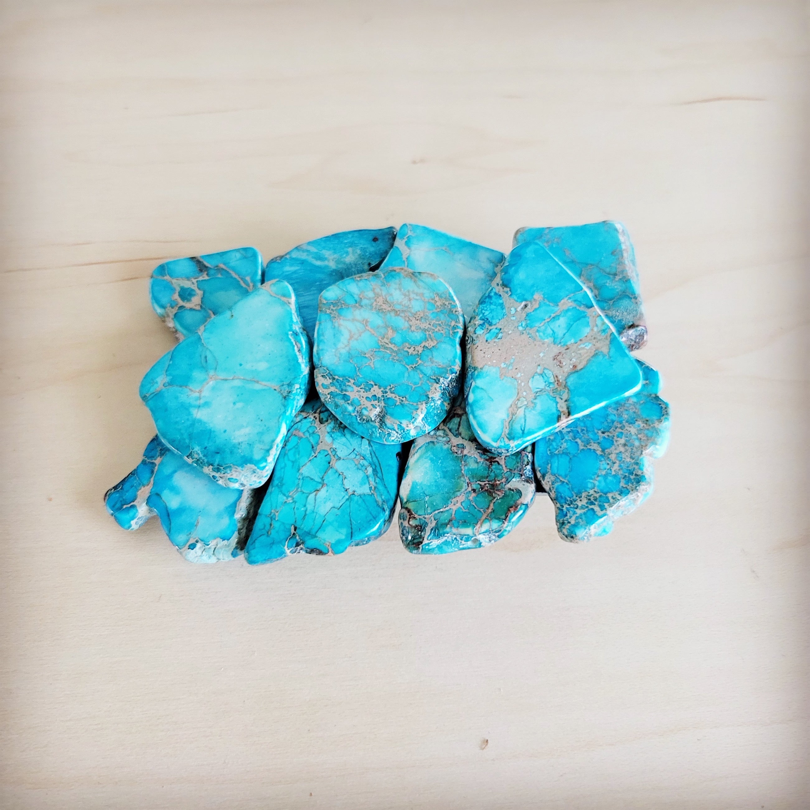Medium Turquoise Regalite Slab Belt Buckle 908n