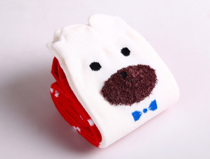 Playful Toddler Multicolor Striped Knee High Socks with Animals - Image 6