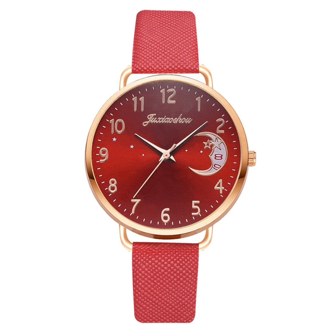 Harajuku Style Leather Strap Women's Watch with Star Moon Dial - Image 11