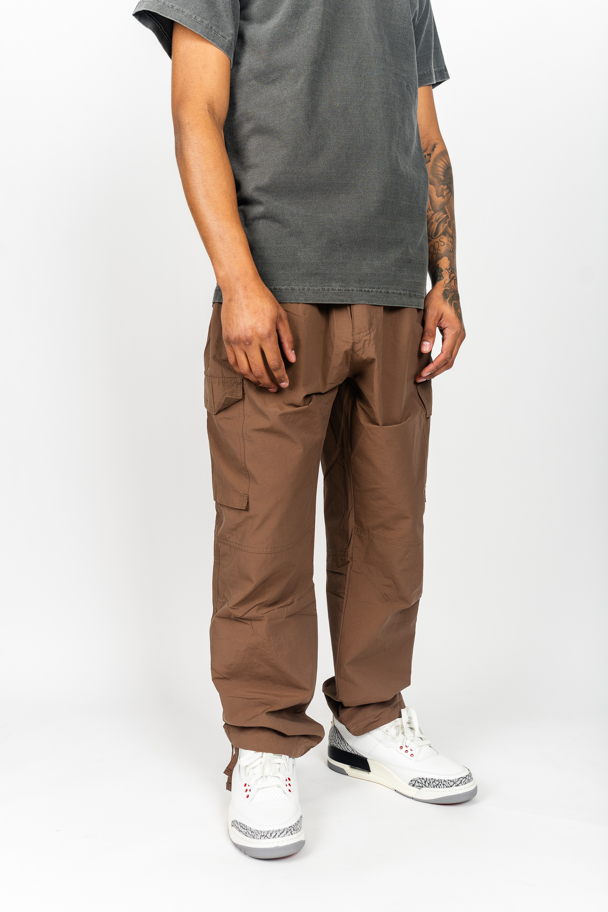 Windbreaker Nylon Cargo Pants