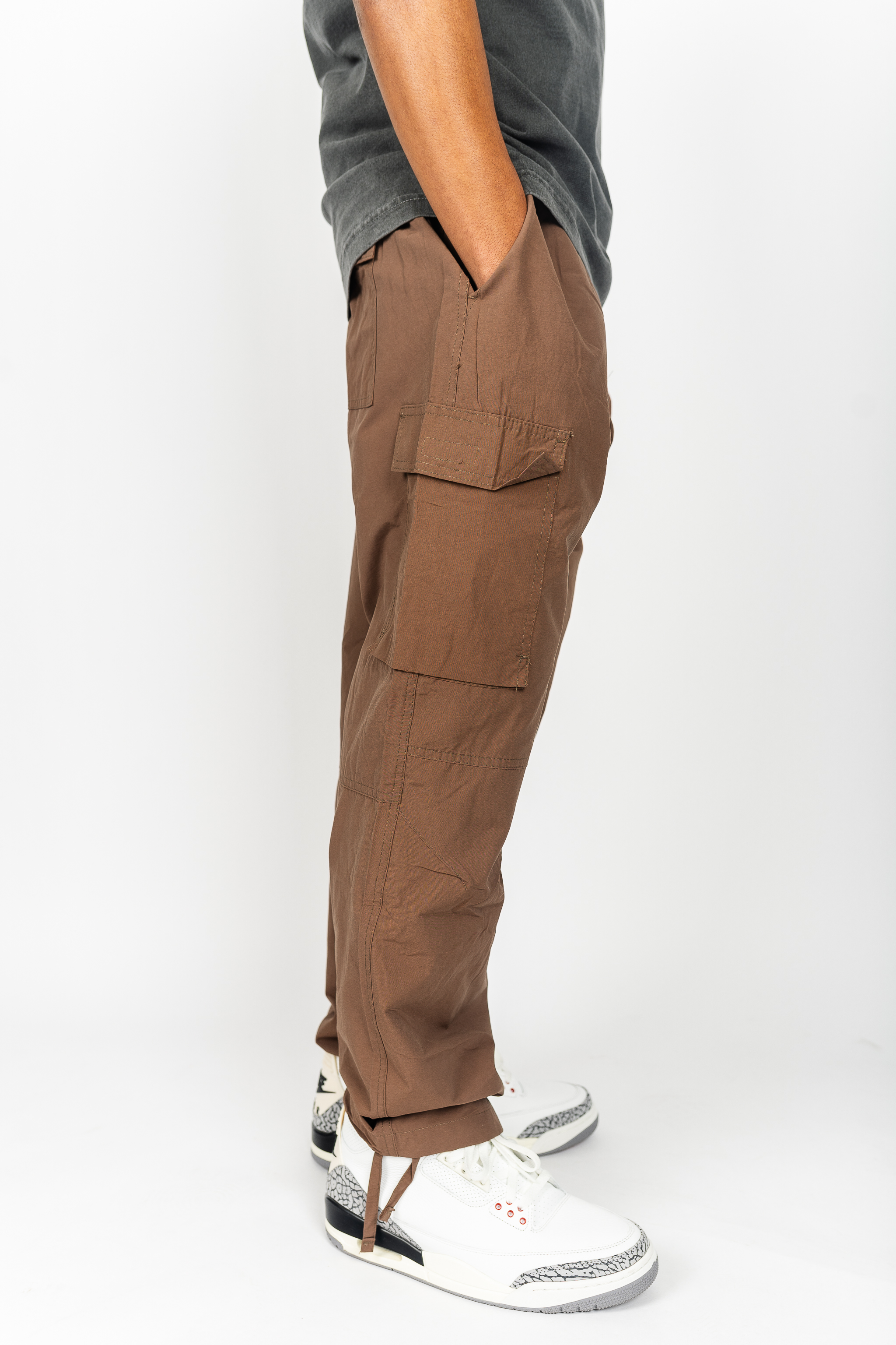 Windbreaker Nylon Cargo Pants