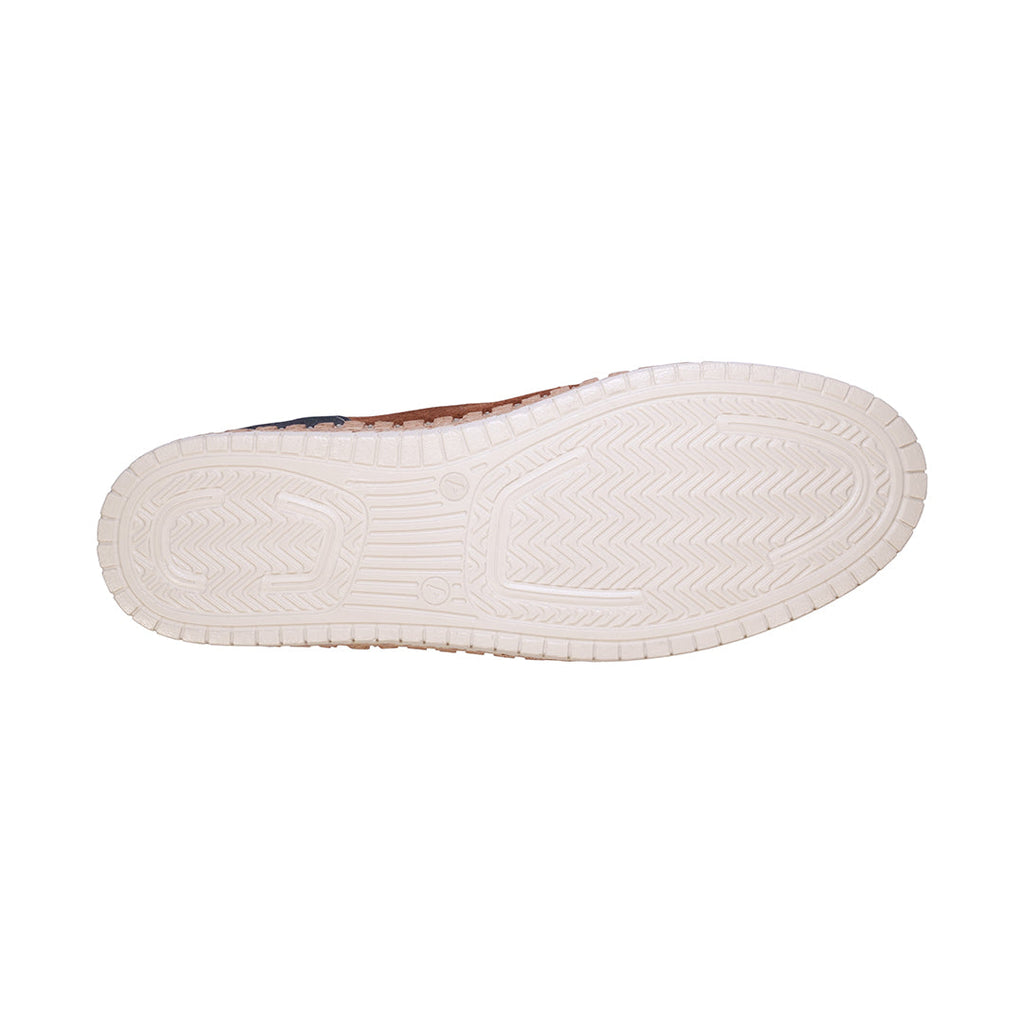 Paisley Olive Two Tone Suede Slip on Flats