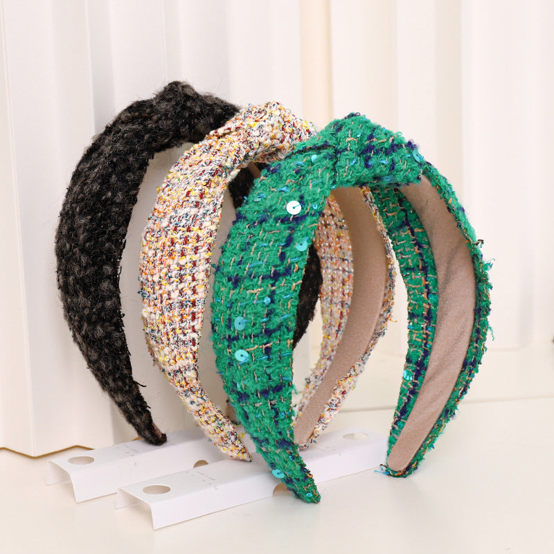 Chic Woolen Knot Headband - Comfortable & Stylish Hair Accessory - Image 3