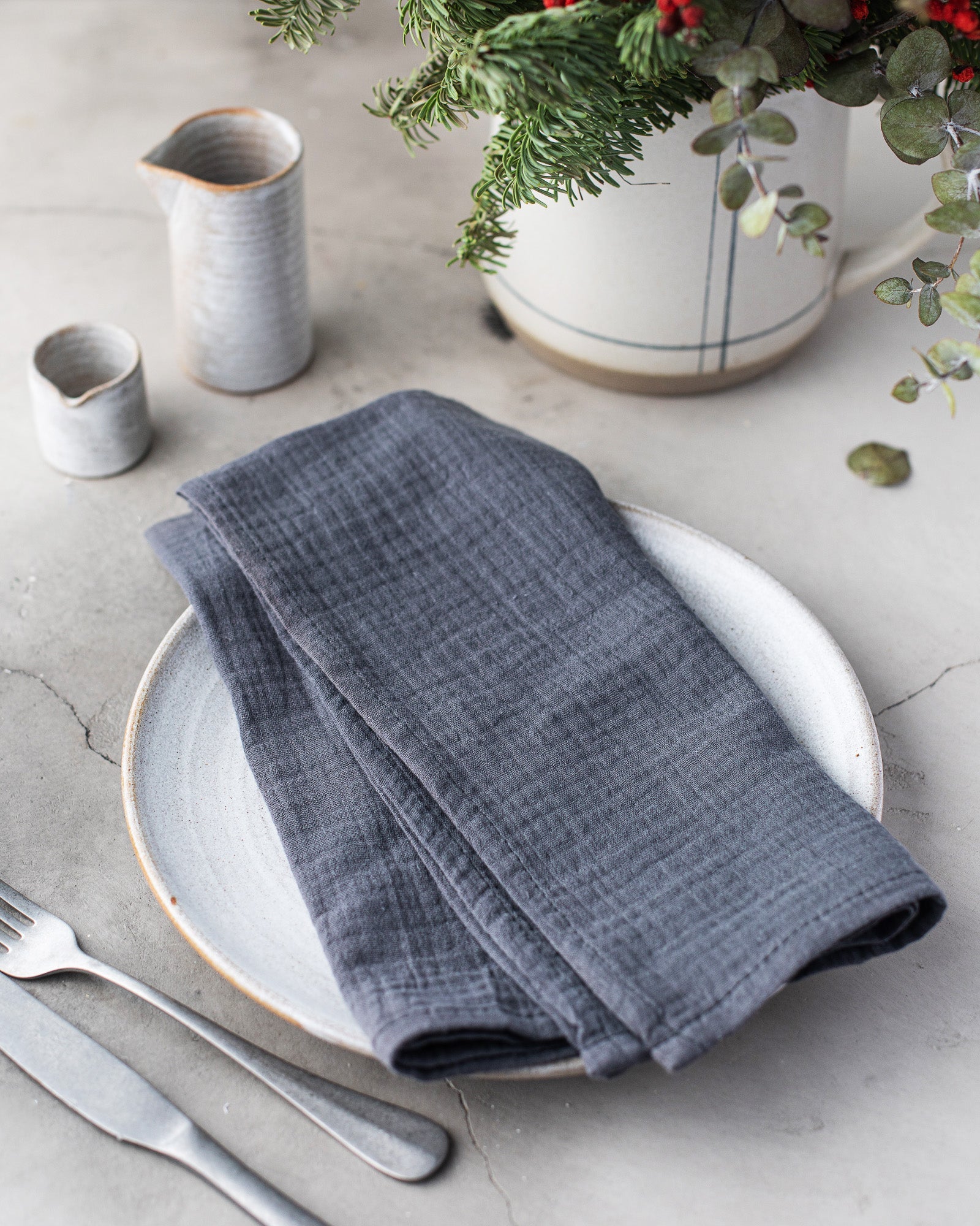 Cotton Crinkle Cloth Napkins, set of four
