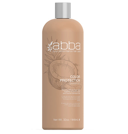 ABBA Pure Color Protection Shampoo 33.8 oz Liter bottle for vibrant color-treated hair