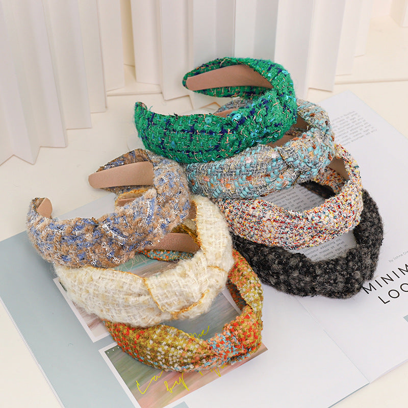 Chic Woolen Knot Headband - Comfortable & Stylish Hair Accessory - Image 2