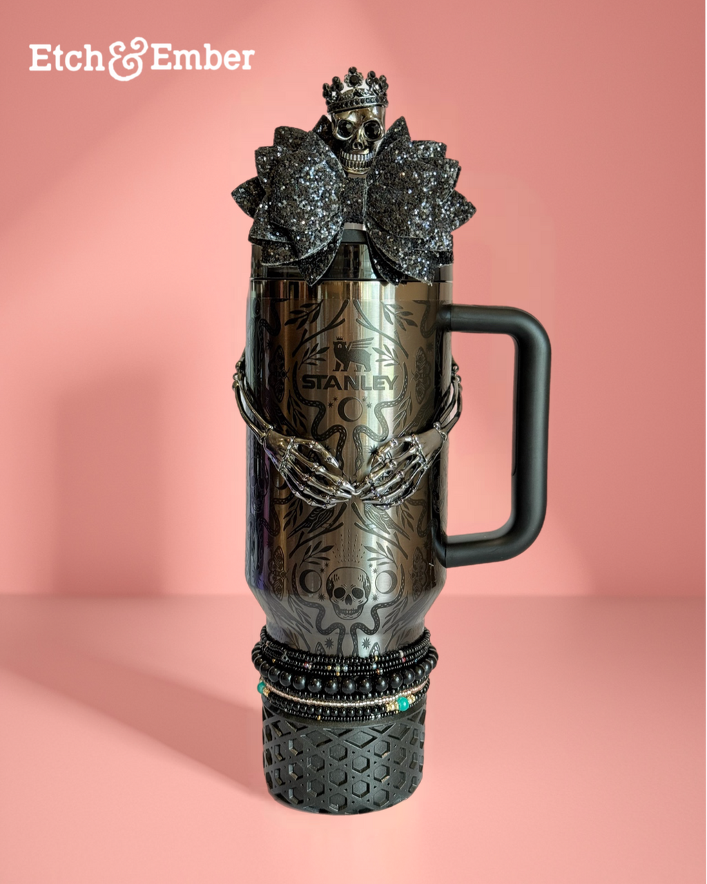 Royal Skull Deluxe Straw Topper