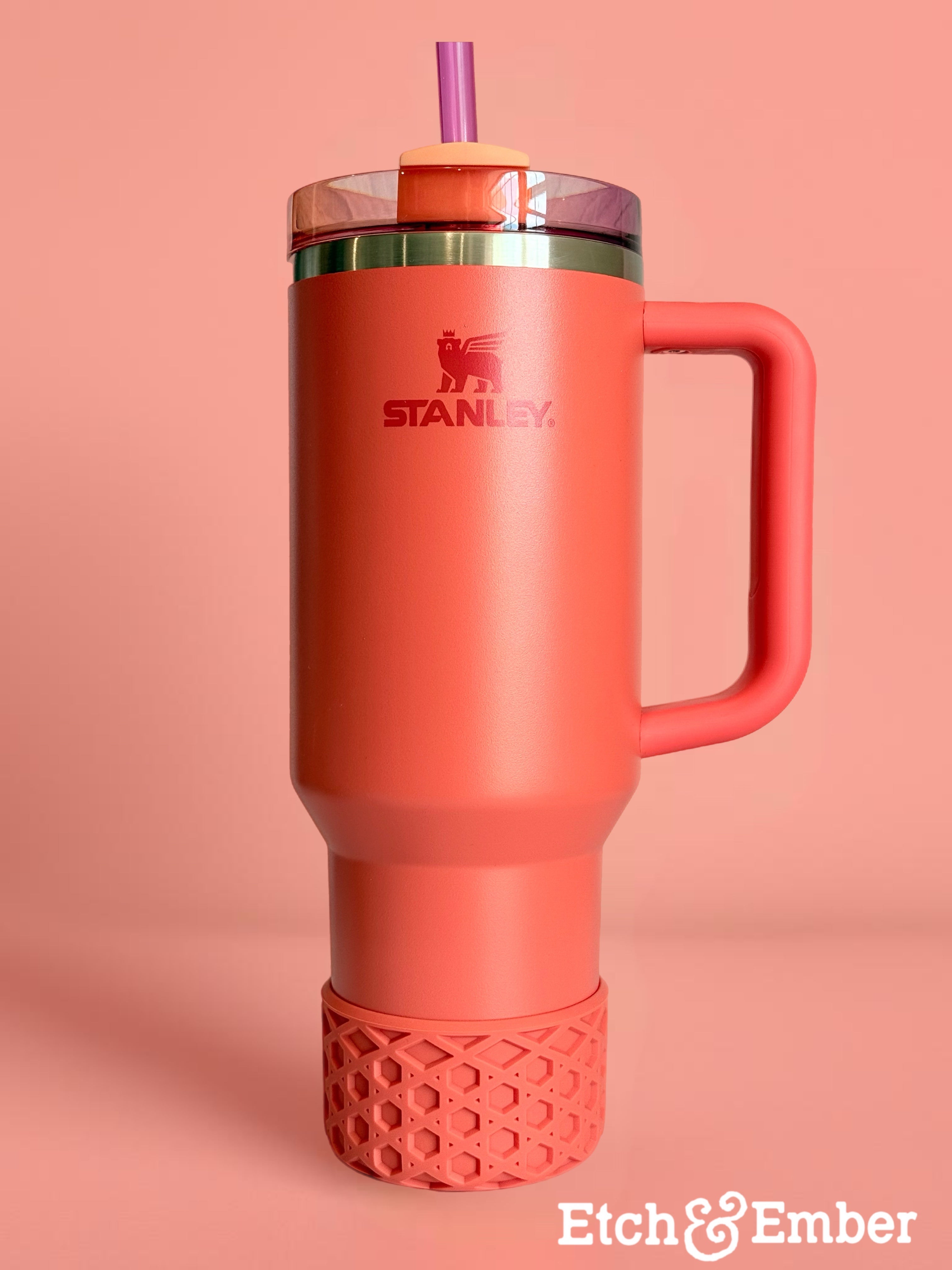 Hot Coral Waffle Boot