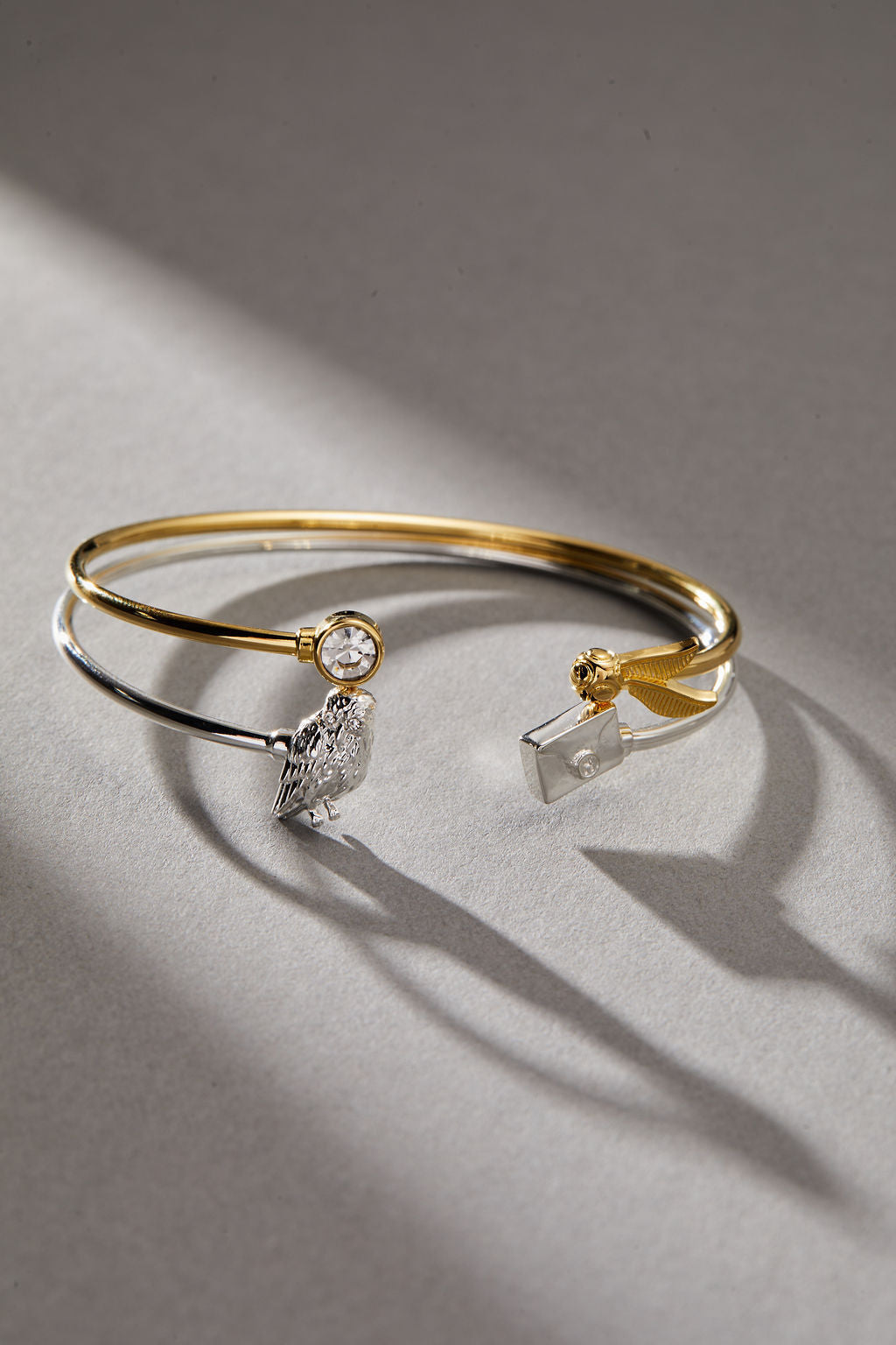 Harry Potter Golden Snitch and Crystal Flex Cuff Bracelet