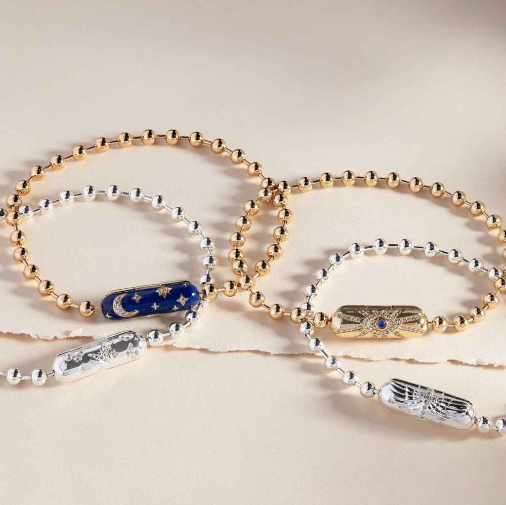 Modern Evil Eye Barrel Closure Chain Bracelet