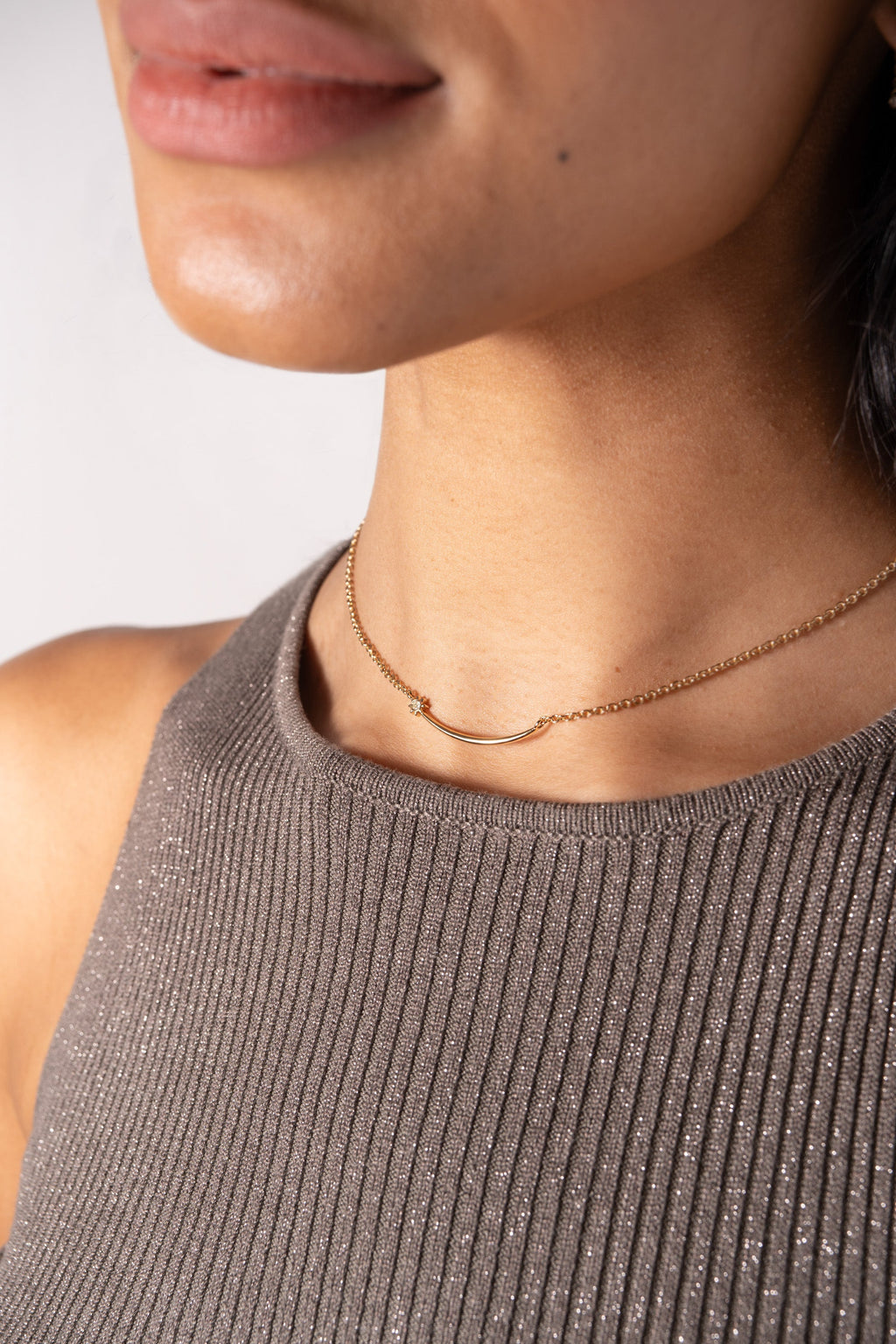 Celestial Shooting Star Necklace in Gold - Minimalist Jewelry