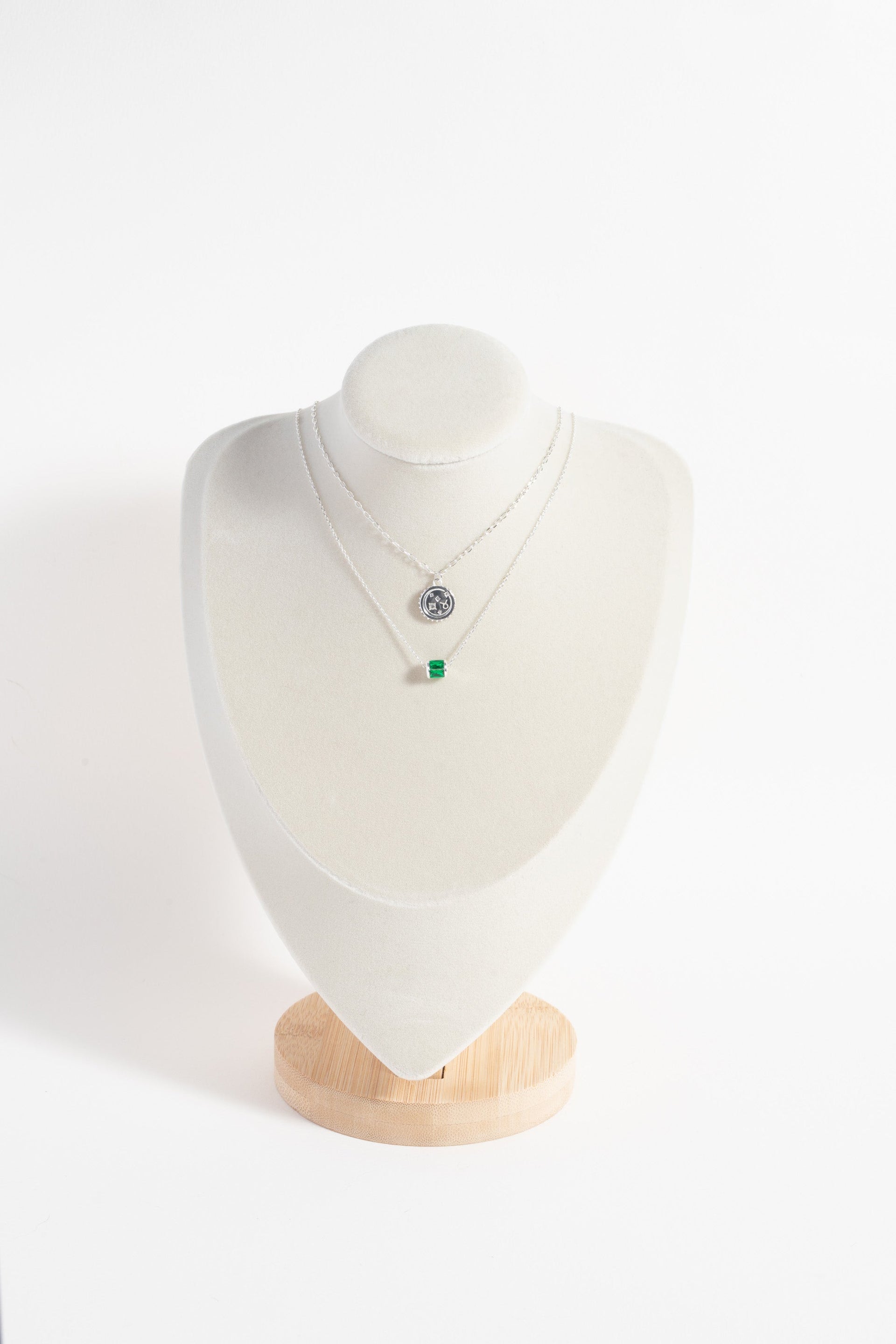 Taurus Zodiac Pendant Necklace with Crystal Accents in Gold Tone