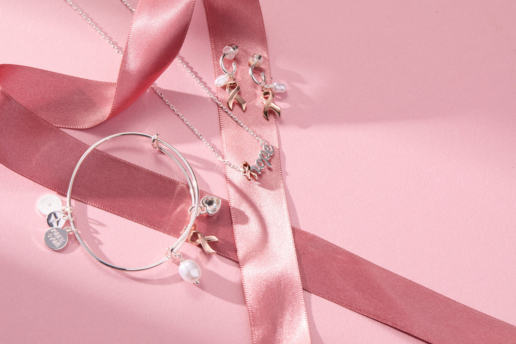 Hope Pink Ribbon Breast Cancer Awareness Pendant Necklace
