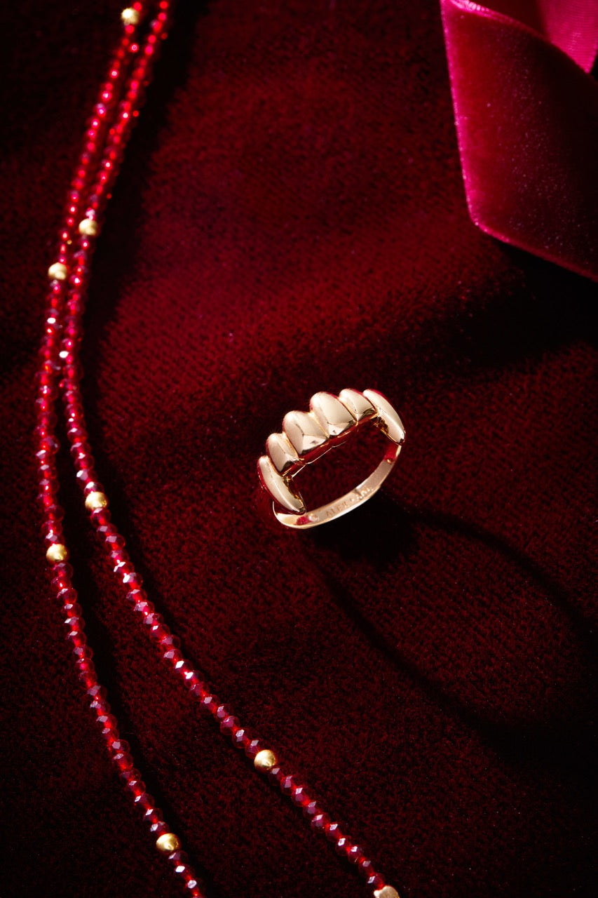 Vampire Teeth Fangs Statement Ring in Gold and Silver, Unisex