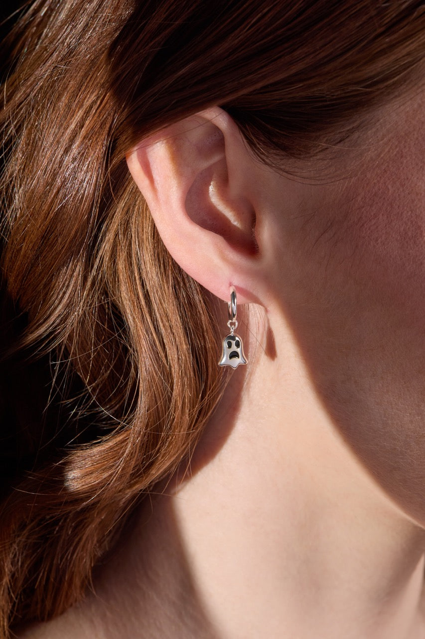 Ghost and Pumpkin Halloween Earring Set - Festive Seasonal Jewelry
