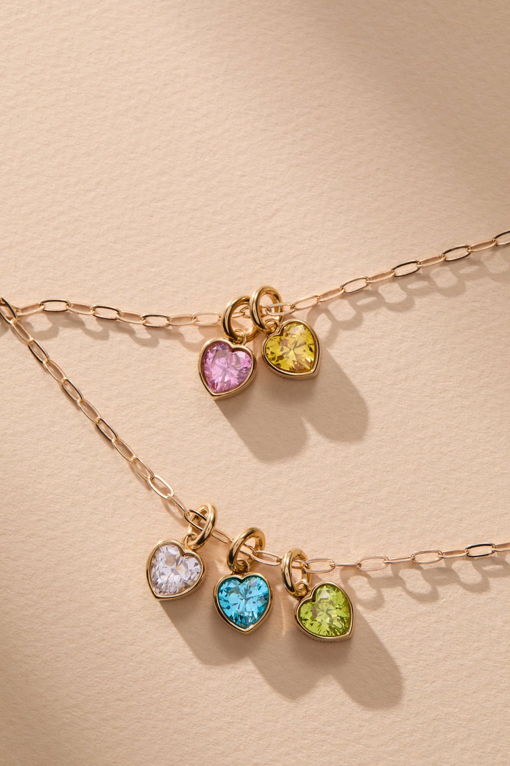 November Balance Heart Birthstone Charm for Bracelet