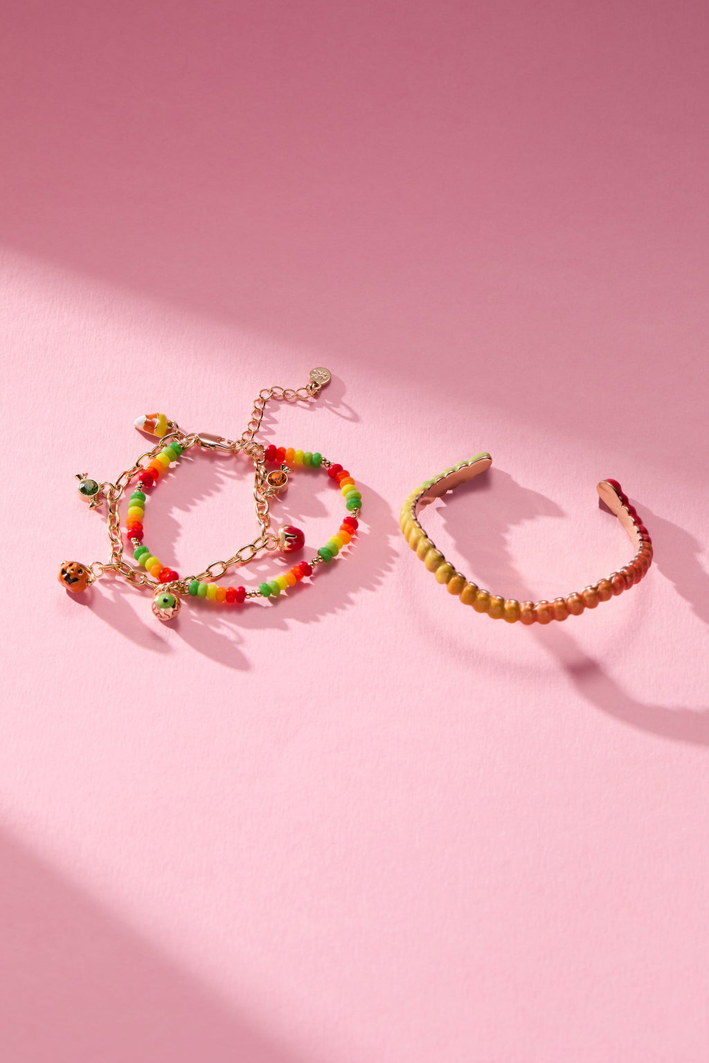 Trick or Treat Multi-Color Charm Bolo Bracelet