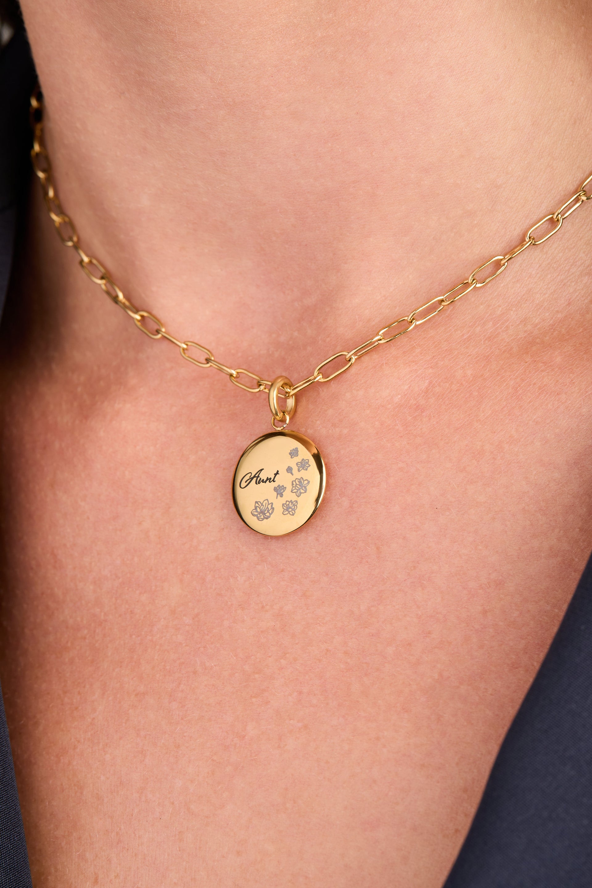 Gold Paperclip Charm & Layering Necklace for Women