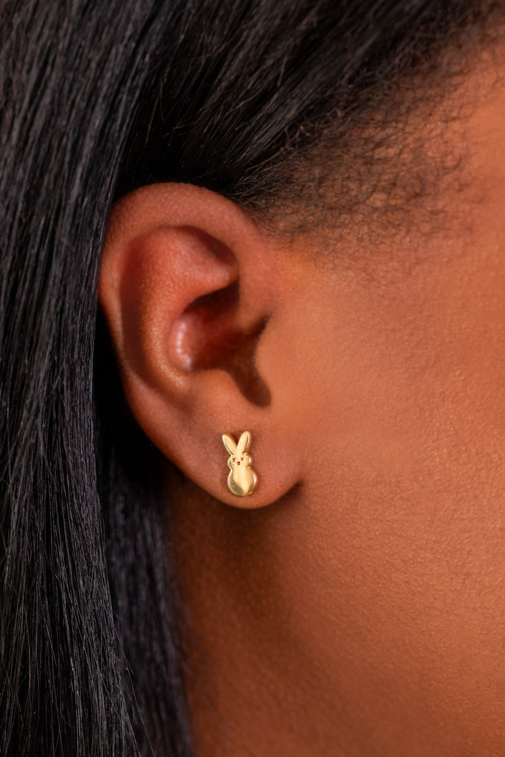 PEEPS® Bunny and Chick Stud Earrings in Gold-Tone